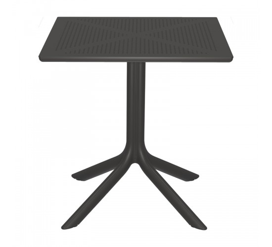 Τραπεζαρία Groovy Zoi σετ 3τεμ ανθρακί PP 60x60x76εκ Υλικό: PP 200-001641