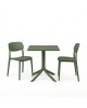 Τραπεζαρία Groovy Berdian σετ 3τεμ σκούρο πράσινο PP 60x60x76εκ Υλικό: PP 200-001645