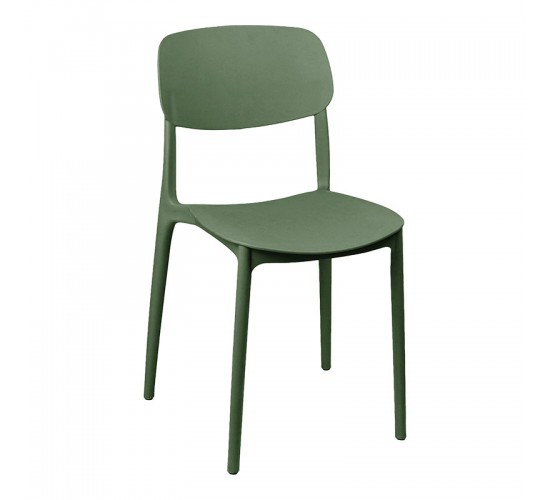 Τραπεζαρία Groovy Berdian σετ 3τεμ σκούρο πράσινο PP 60x60x76εκ Υλικό: PP 200-001645