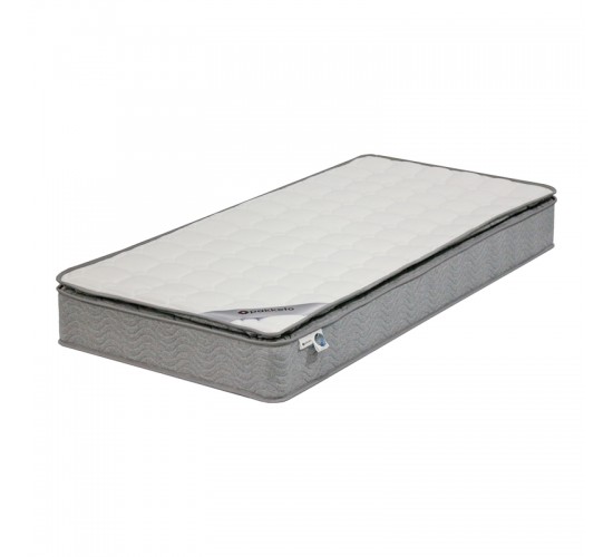 Κρεβάτι με στρώμα Athos-Perfecto λευκό 90x190εκ Υλικό: 15mm Particle Board - 1CM FOAM TOP - 17CM 1.8mm Contiunuous Spring 200-001648