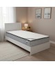 Κρεβάτι με στρώμα Athos-Perfecto λευκό 90x190εκ Υλικό: 15mm Particle Board - 1CM FOAM TOP - 17CM 1.8mm Contiunuous Spring 200-001648