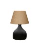 Επιτραπέζιο φωτιστικό PWL-1068 Ε27 γιούτα μαύρο-μπεζ Φ22x32εκ Υλικό: METAL - JUTE 202-000024