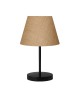 Επιτραπέζιο φωτιστικό PWL-1146 Ε27 μπεζ-μαύρο Φ22x37εκ Υλικό: FABRIC 202-000099