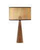 Επιτραπέζιο φωτιστικό Retroa ξύλο οξιάς και pe rattan σε φυσικό χρώμα Φ24x38εκ Υλικό: WOOD - PE RATTAN 202-000130