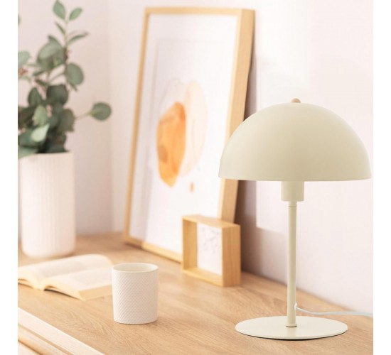 Επιτραπέζιο φωτιστικό Desker Ε27 μεταλλικό- κρέμ Φ25x39εκ Υλικό: METAL 202-000138