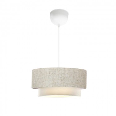 Φωτιστικό οροφής Sombre ύφασμα σε κρεμα χρώμα Φ30x15εκ Υλικό: FABRIC - PVC 202-000147