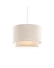 Φωτιστικό οροφής Tachi Ε27 ύφασμα-pvc σε κρεμ απόχρωση Φ30x20εκ Υλικό: PVC - FABRIC 202-000164