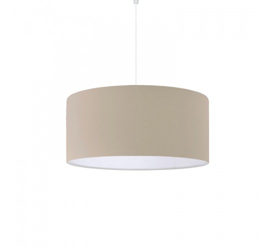 Φωτιστικό οροφής μονόφωτο PWL-1091 Ε27 σε μπεζ απόχρωση Φ38x21εκ Υλικό: FABRIC - PVC 202-000166