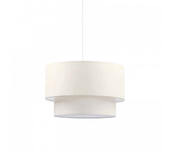 Φωτιστικό οροφής Tachi Ε27 ύφασμα σε κρεμ απόχρωση Φ30x20εκ Υλικό: FABRIC 202-000168