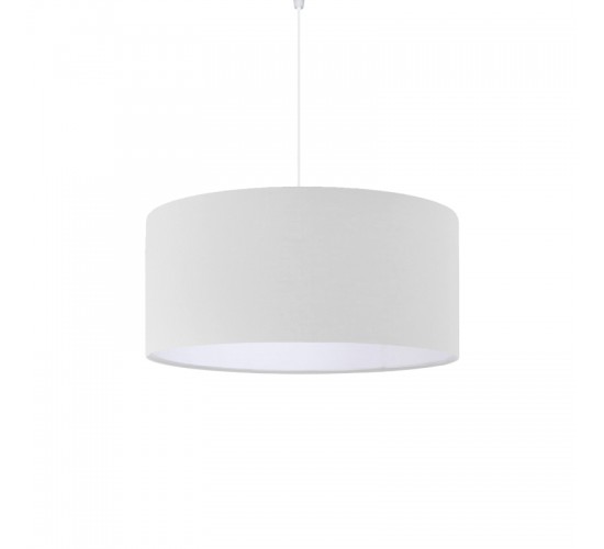 Φωτιστικό οροφής μονόφωτο PWL-1091 Ε27 ανοιχτό γκρι Φ38x21εκ Υλικό: FABRIC 202-000185