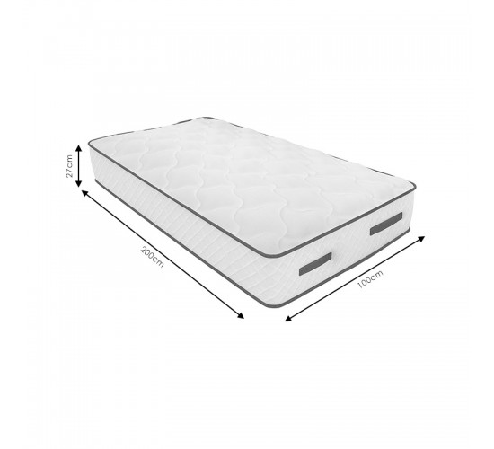 Στρώμα Relaxation Chic Strom διπλής όψης 27cm 100x200εκ Υλικό: 108 Bonel Springs per square 2.4mm thick- FOAM - FABRIC 207-000017 Στρώμα Relaxation Chic Strom διπλής όψης 27cm 100x200εκ Υλικό: 108 Bonel Springs per square 2.4mm thick- FOAM - FABRIC 207-000017