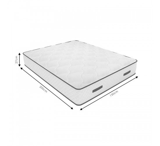 Στρώμα Relaxation Chic Strom διπλής όψης 27cm 150x200εκ Υλικό: 108 Bonel Springs per square 2.4mm thick- FOAM - FABRIC 207-000019 Στρώμα Relaxation Chic Strom διπλής όψης 27cm 150x200εκ Υλικό: 108 Bonel Springs per square 2.4mm thick- FOAM - FABRIC 207-000019