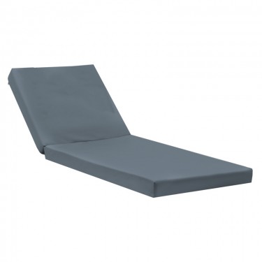 Μαξιλάρι ξαπλώστρας Sadie ύφασμα σε γκρι απόχρωση 65x185x15εκ Υλικό: FOAM - POLYESTER 211-000017