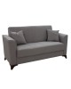 Kαναπές κρεβάτι Asma 2θέσιος ύφασμα γκρι 156x76x85εκ Υλικό: FABRIC - SPRING - POPLAR WOOD 213-000008