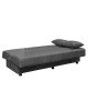 Kαναπές κρεβάτι Romina 3θέσιος ύφασμα ανθρακί 190x90x80εκ Υλικό: FABRIC - SPRING - POPLAR WOOD 213-000034