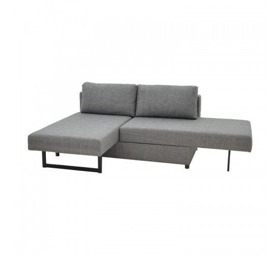 Πολυμορφικός καναπές-κρεβάτι Defry γκρι ύφασμα 230x165x72εκ Υλικό: FABRIC 213-000039