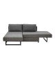 Πολυμορφικός καναπές-κρεβάτι Defry ανθρακί ύφασμα 230x165x72εκ Υλικό: FABRIC 213-000040