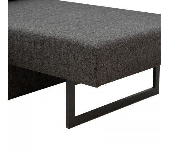Πολυμορφικός καναπές-κρεβάτι Defry ανθρακί ύφασμα 230x165x72εκ Υλικό: FABRIC 213-000040