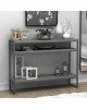 Κονσόλα Malloy ανθρακί antique 120x33x90εκ Υλικό: METAL - CHIPBOARD 18MM - 20x20mm METAL 214-000001 Κονσόλα Malloy ανθρακί antique 120x33x90εκ Υλικό: METAL - CHIPBOARD 18MM - 20x20mm METAL 214-000001