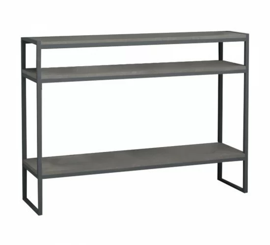 Κονσόλα Malloy ανθρακί antique 120x33x90εκ Υλικό: METAL - CHIPBOARD 18MM - 20x20mm METAL 214-000001 Κονσόλα Malloy ανθρακί antique 120x33x90εκ Υλικό: METAL - CHIPBOARD 18MM - 20x20mm METAL 214-000001