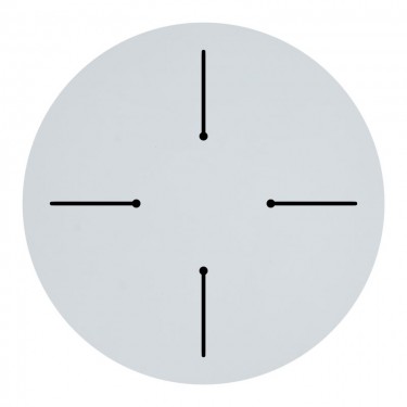 Επιφάνεια τραπεζιού Fervor HPL ivory Φ69εκ πάχους 12mm Υλικό: HPL 215-000002