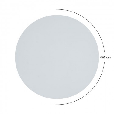 Επιφάνεια τραπεζιού Skyline Werzalit ivory Φ60εκ πάχους 25mm Υλικό: WERZALIT 215-000015