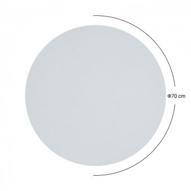 Επιφάνεια τραπεζιού Skyline Werzalit ivory Φ70εκ πάχους 25mm Υλικό: WERZALIT 215-000016