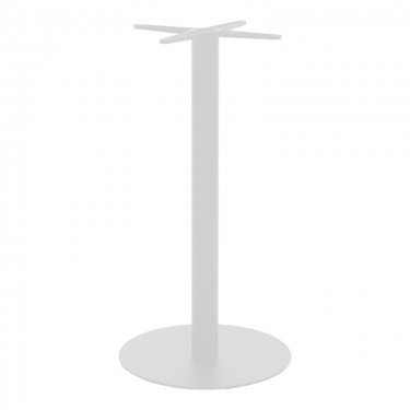 Βάση τραπεζιού bar Closet μεταλλική λευκή-μαύρη Φ40x108εκ Υλικό: METAL - PP 217-000041