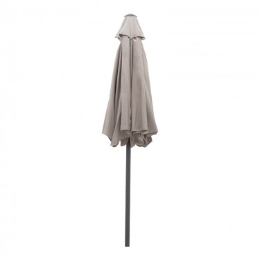 Ομπρέλα επαγγελματική Mongo μονοκόμματος ιστός μέταλλο Φ2m μπεζ-ανθρακί Υλικό: STEEL - FABRIC 218-000002