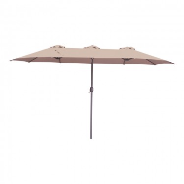 Ομπρέλα επαγγελματική Dorizo αλουμίνιο-καφέ ύφασμα 2.6x4.5x2.5m Υλικό: STEEL - PLASTIC - POLYESTER 218-000016