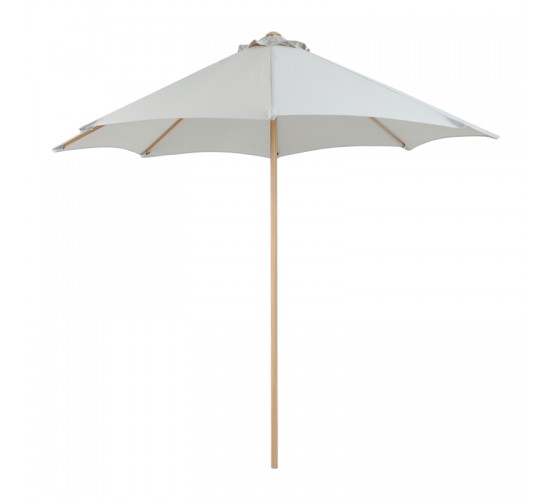 Ομπρέλα επαγγελματική Mawoo μέταλλο- μονοκόμματος ιστός σε ξύλου-κρεμ απόχρωση Φ250x235εκ Υλικό: 40%  aluminium 40%  steel 17%  polyester 3%  plastic 218-000036