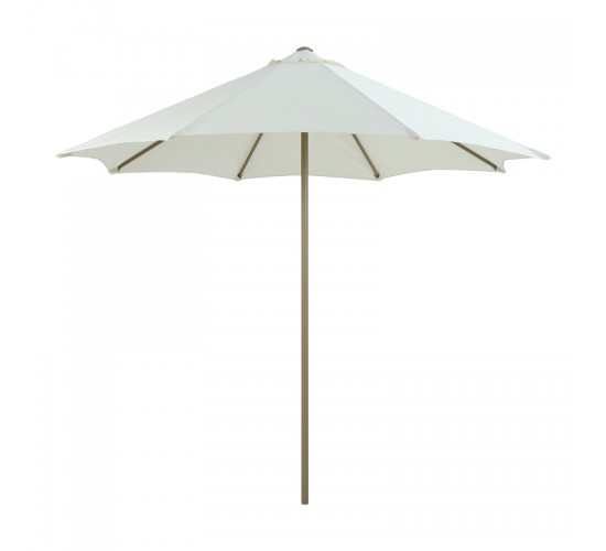 Ομπρέλα επαγγελματική Mawoo μέταλλο- μονοκόμματος ιστός σε λευκή-άμμου απόχρωση Φ250x235εκ Υλικό: 40%  aluminium 40%  steel 17%  polyester 3%  plastic 218-000038