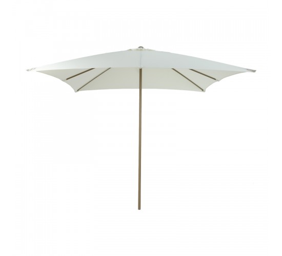 Ομπρέλα επαγγελματική Solis μέταλλο - αλουμίνιο μονοκόμματος ιστός σε λευκή-άμμου απόχρωση 250x250x235εκ Υλικό: 40%  aluminium 40%  steel 17%  polyester 3%  plastic 218-000039