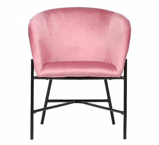 Πολυθρόνα Julia βελούδο ροζ 61x57x74εκ Υλικό: FABRIC - WOOD - METAL 222-000018 Πολυθρόνα Julia βελούδο ροζ 61x57x74εκ Υλικό: FABRIC - WOOD - METAL 222-000018