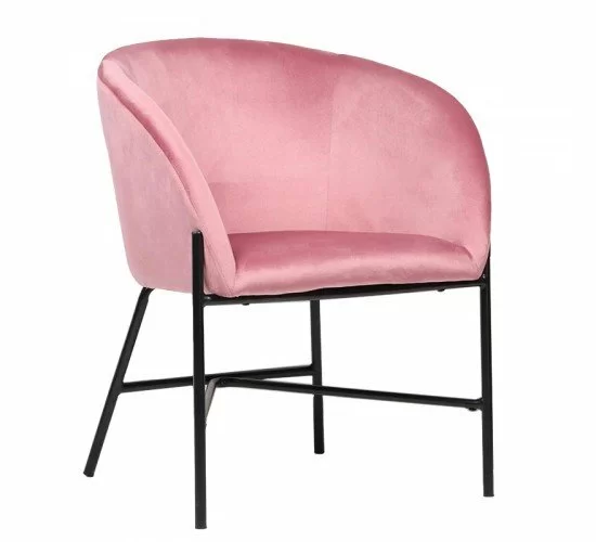 Πολυθρόνα Julia βελούδο ροζ 61x57x74εκ Υλικό: FABRIC - WOOD - METAL 222-000018 Πολυθρόνα Julia βελούδο ροζ 61x57x74εκ Υλικό: FABRIC - WOOD - METAL 222-000018
