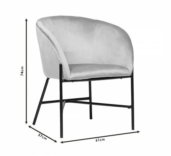 Πολυθρόνα Julia βελούδο ροζ 61x57x74εκ Υλικό: FABRIC - WOOD - METAL 222-000018 Πολυθρόνα Julia βελούδο ροζ 61x57x74εκ Υλικό: FABRIC - WOOD - METAL 222-000018