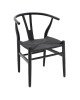 Καρέκλα Sandra ξύλο-σχοινί μαύρο Υλικό: WOOD - HEMP ROPE 222-000021