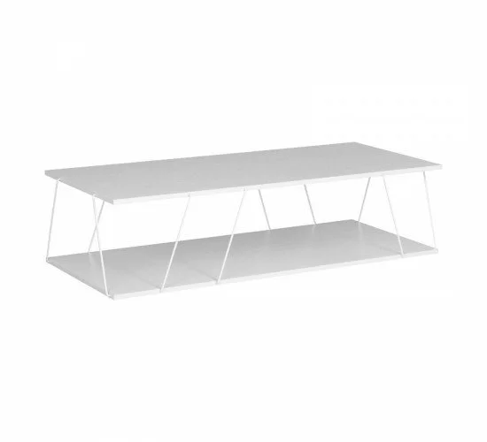 Τραπέζι σαλονιού Tars γκρι-λευκό 120x50x30εκ Υλικό: E1 MELAMINE PB BOARD M16. METAL 225-000025 Τραπέζι σαλονιού Tars γκρι-λευκό 120x50x30εκ Υλικό: E1 MELAMINE PB BOARD M16. METAL 225-000025