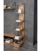 Βιβλιοθήκη mini Tars sonoma-μαύρο 50x22x150εκ Υλικό: E1 MELAMINE PB BOARD M16. METAL 225-000026 Βιβλιοθήκη mini Tars sonoma-μαύρο 50x22x150εκ Υλικό: E1 MELAMINE PB BOARD M16. METAL 225-000026