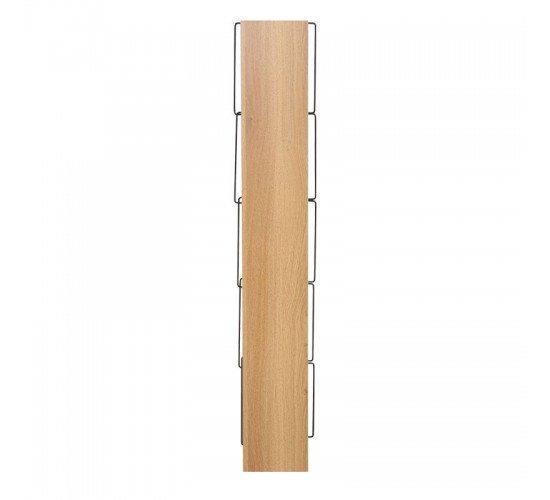 Βιβλιοθήκη mini Tars sonoma-μαύρο 50x22x150εκ Υλικό: E1 MELAMINE PB BOARD M16. METAL 225-000026 Βιβλιοθήκη mini Tars sonoma-μαύρο 50x22x150εκ Υλικό: E1 MELAMINE PB BOARD M16. METAL 225-000026