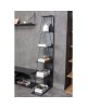 Βιβλιοθήκη mini Tars ανθρακί-μαύρο 50x22x150εκ Υλικό: E1 MELAMINE PB BOARD M16. METAL 225-000027 Βιβλιοθήκη mini Tars ανθρακί-μαύρο 50x22x150εκ Υλικό: E1 MELAMINE PB BOARD M16. METAL 225-000027