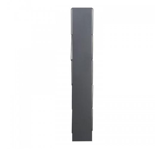 Βιβλιοθήκη mini Tars ανθρακί-μαύρο 50x22x150εκ Υλικό: E1 MELAMINE PB BOARD M16. METAL 225-000027 Βιβλιοθήκη mini Tars ανθρακί-μαύρο 50x22x150εκ Υλικό: E1 MELAMINE PB BOARD M16. METAL 225-000027