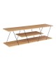 Έπιπλο τηλεόρασης Tars sonoma-μαύρο 120x30x33εκ Υλικό: E1 MELAMINE PB BOARD M16. METAL 225-000029 Έπιπλο τηλεόρασης Tars sonoma-μαύρο 120x30x33εκ Υλικό: E1 MELAMINE PB BOARD M16. METAL 225-000029