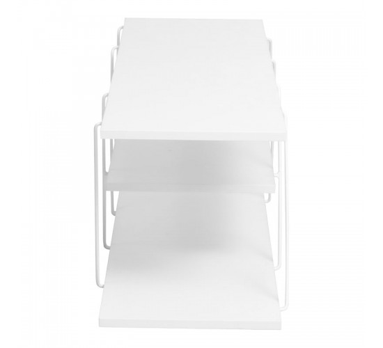 Έπιπλο τηλεόρασης Tars λευκό 120x30x33εκ Υλικό: E1 MELAMINE PB BOARD M16. METAL 225-000031 Έπιπλο τηλεόρασης Tars λευκό 120x30x33εκ Υλικό: E1 MELAMINE PB BOARD M16. METAL 225-000031