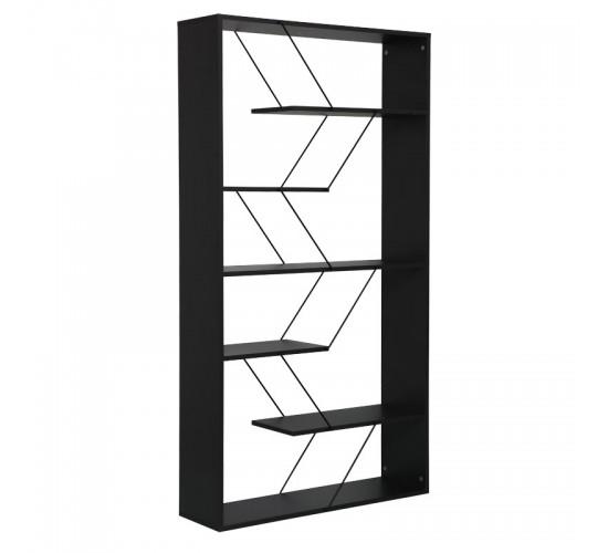 Βιβλιοθήκη Tars ανθρακί-μαύρο 84x24x157εκ Υλικό: E1 MELAMINE PB BOARD M16. METAL 225-000033 Βιβλιοθήκη Tars ανθρακί-μαύρο 84x24x157εκ Υλικό: E1 MELAMINE PB BOARD M16. METAL 225-000033