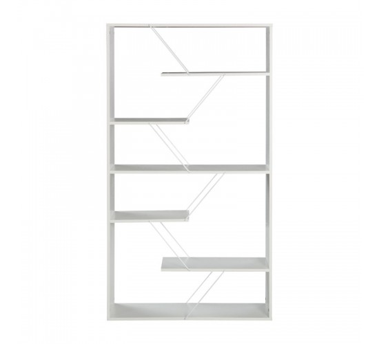 Βιβλιοθήκη Tars λευκό 84x24x157εκ Υλικό: E1 MELAMINE PB BOARD M16. METAL 225-000034 Βιβλιοθήκη Tars λευκό 84x24x157εκ Υλικό: E1 MELAMINE PB BOARD M16. METAL 225-000034