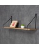 Ραφιέρα τοίχου Tars sonoma-μαύρο 72x20x27εκ Υλικό: E1 MELAMINE PB BOARD M16. METAL 225-000035 Ραφιέρα τοίχου Tars sonoma-μαύρο 72x20x27εκ Υλικό: E1 MELAMINE PB BOARD M16. METAL 225-000035