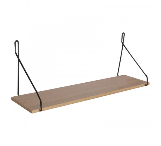 Ραφιέρα τοίχου Tars sonoma-μαύρο 72x20x27εκ Υλικό: E1 MELAMINE PB BOARD M16. METAL 225-000035 Ραφιέρα τοίχου Tars sonoma-μαύρο 72x20x27εκ Υλικό: E1 MELAMINE PB BOARD M16. METAL 225-000035