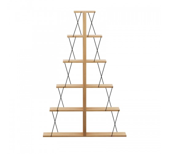 Βιβλιοθήκη mini Tars sonoma-μαύρο 130x22x146εκ Υλικό: E1 MELAMINE PB BOARD M16. METAL 225-000040 Βιβλιοθήκη mini Tars sonoma-μαύρο 130x22x146εκ Υλικό: E1 MELAMINE PB BOARD M16. METAL 225-000040