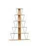 Βιβλιοθήκη mini Tars sonoma-μαύρο 130x22x146εκ Υλικό: E1 MELAMINE PB BOARD M16. METAL 225-000040 Βιβλιοθήκη mini Tars sonoma-μαύρο 130x22x146εκ Υλικό: E1 MELAMINE PB BOARD M16. METAL 225-000040